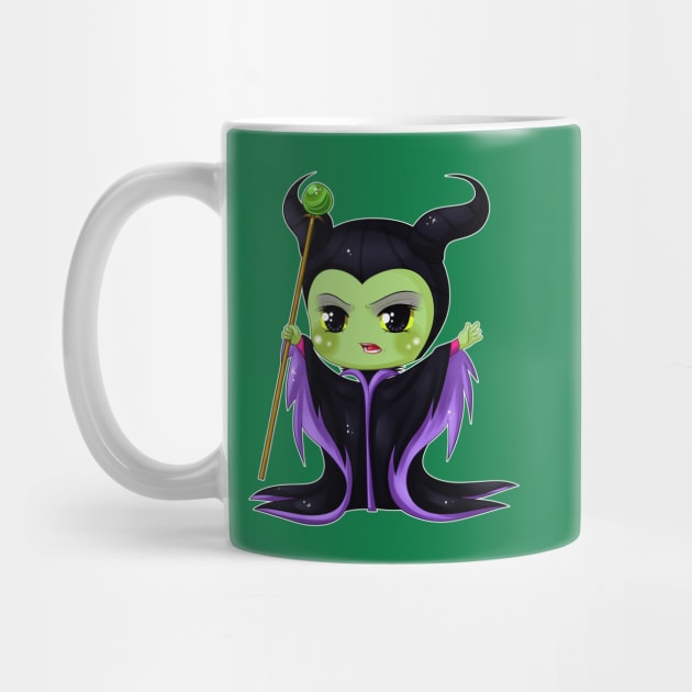 Maleficent Chibi by sambeawesome